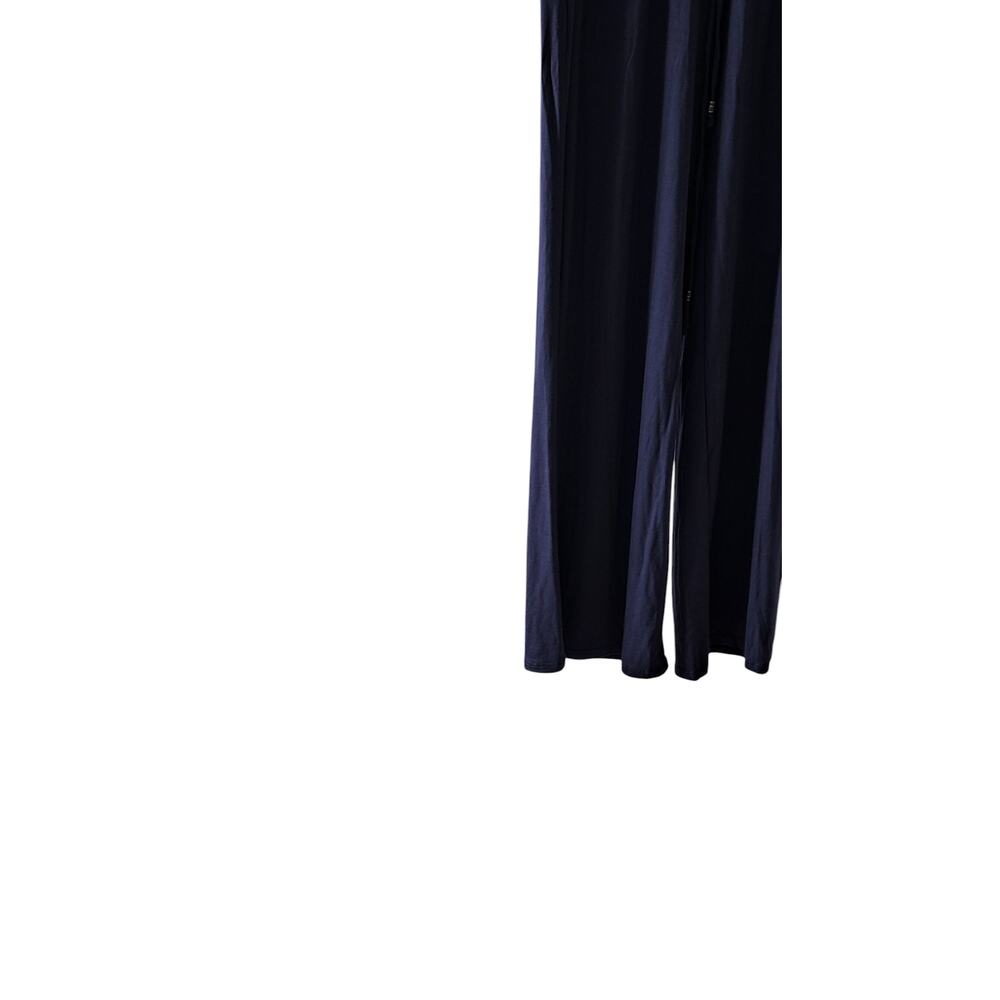 12PM by Mon Ami Periwinkle Blue Wide Leg Jumpsuit Small NWOT Soft Stretch Lounge - Picture 9 of 14